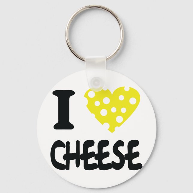 Porte-clés I love cheese icon (Recto)