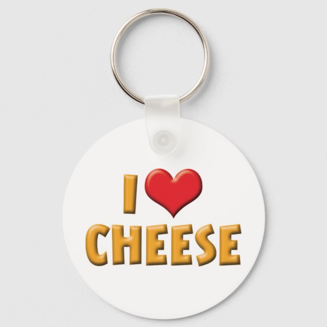 Porte-clés I Love Cheese Keychain (Recto)