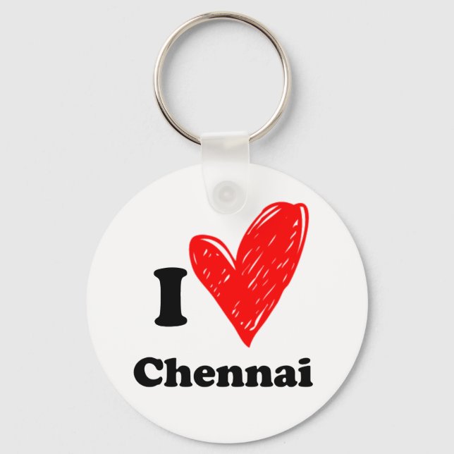 Porte-clés I Love Chennai (Recto)