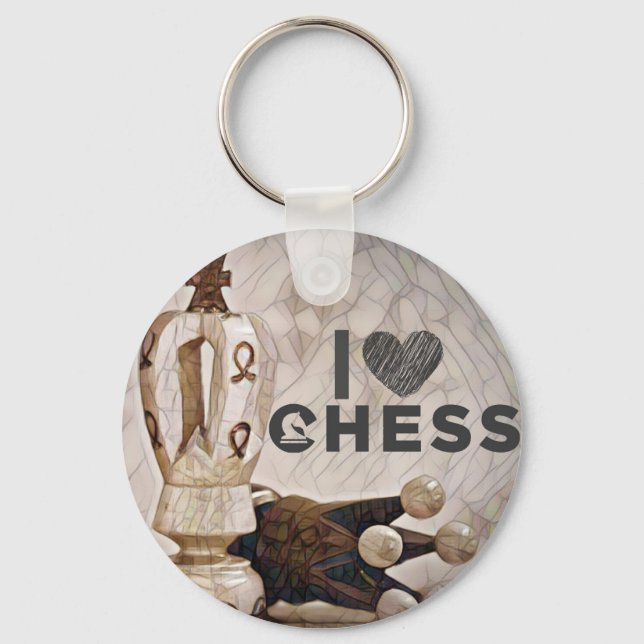 Porte-clés I Love Chess (Recto)