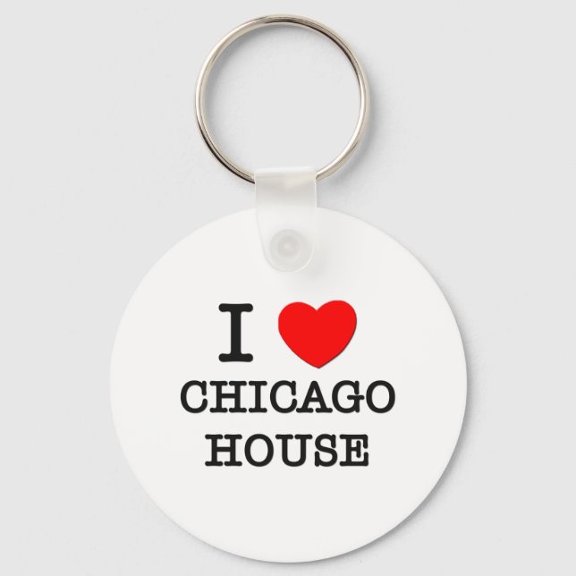 Porte-clés I Love Chicago House (Recto)