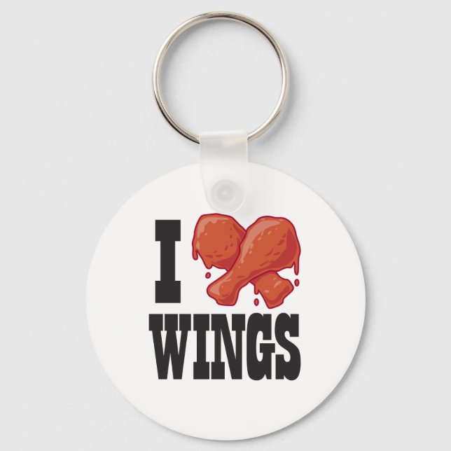 Porte-clés I Love Chicken Wings (Recto)