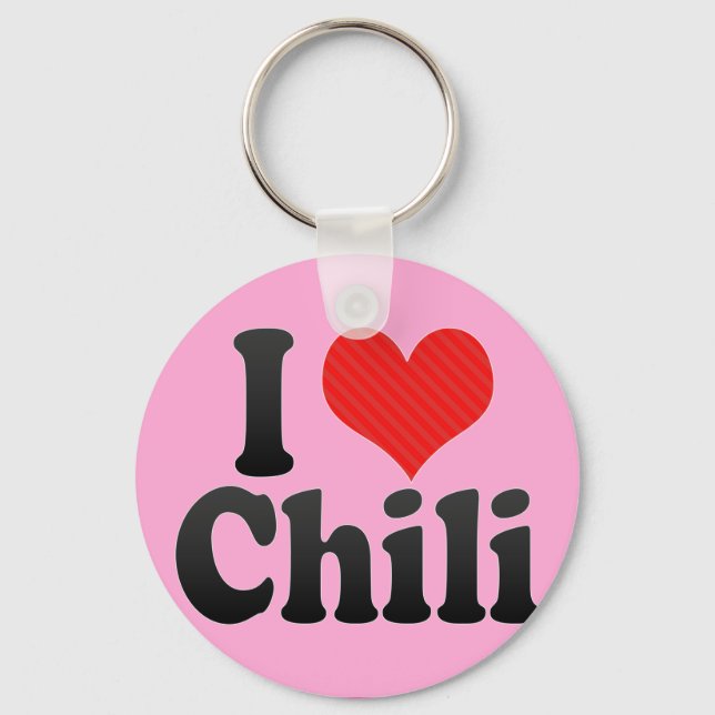 Porte-clés I Love Chili (Recto)