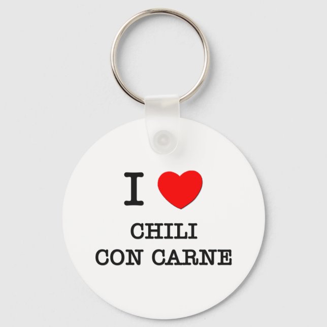 Porte-clés I Love Chili Con Carne (Recto)