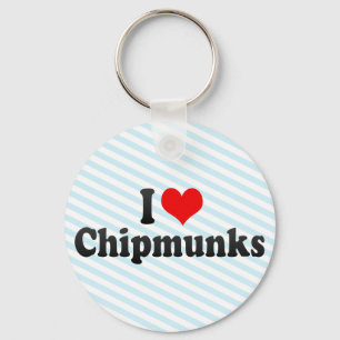 Porte-clés I Love Chipmunks