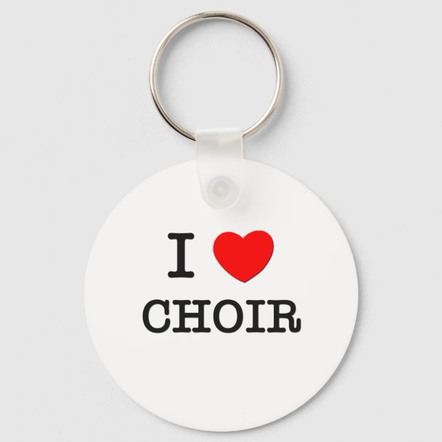 Porte-clés I Love Choir (Recto)