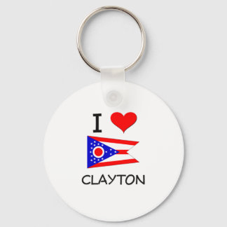 Porte-clés I Love Clayton Ohio