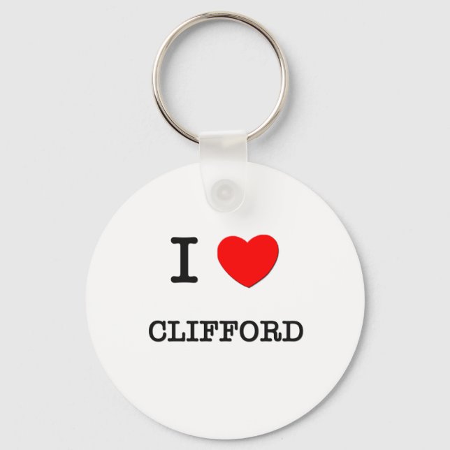 Porte-clés I Love Clifford (Recto)