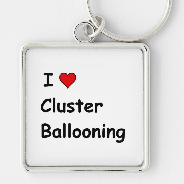 Porte-clés I Love Cluster Ballooning (Devant)