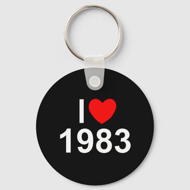 Porte-clés I Love (Coeur) 1983 (Recto)
