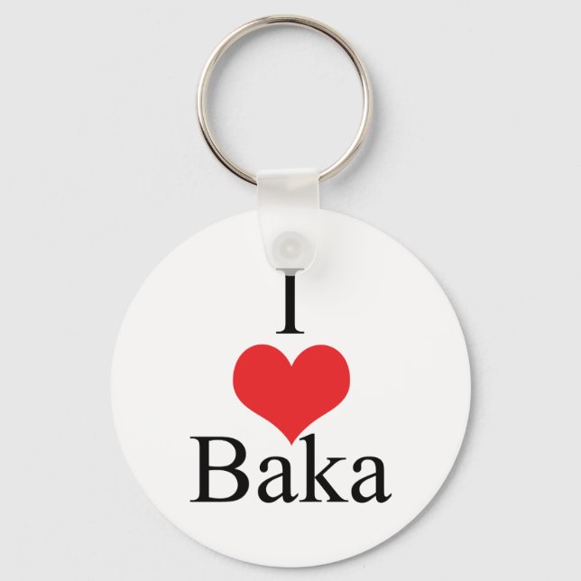 Porte-clés I Love (Coeur) Baka (Recto)
