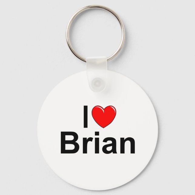 Porte-clés I Love (Coeur) Brian (Recto)