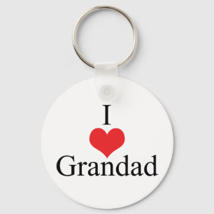 Porte-clés I Love (Coeur) Grand-père