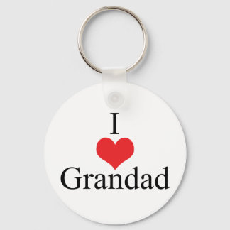 Porte-clés I Love (Coeur) Grand-père