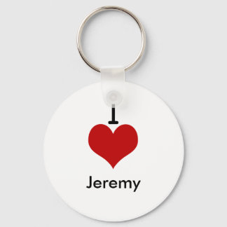 Porte-clés I Love (coeur) Jeremy