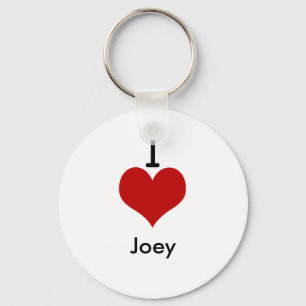 Porte-clés I Love (coeur) Joey