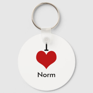 Porte-clés I Love (coeur) Norm