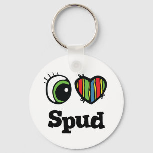 Porte-clés I Love (Coeur) Spud
