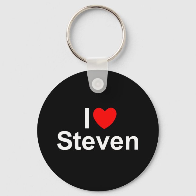 Porte-clés I Love (Coeur) Steven (Recto)