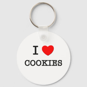 Porte-clés I Love COOKIES ( nourriture )