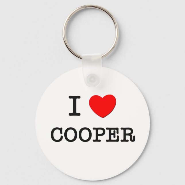 Porte-clés I Love Cooper (Recto)