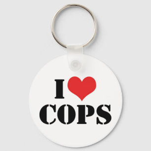 Porte-clés I Love Cops Porte - clé