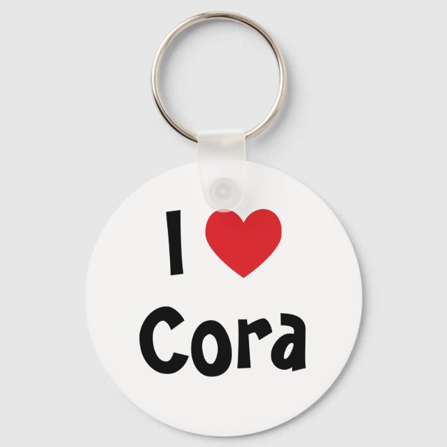 Porte-clés I Love Cora Porte - clé (Recto)