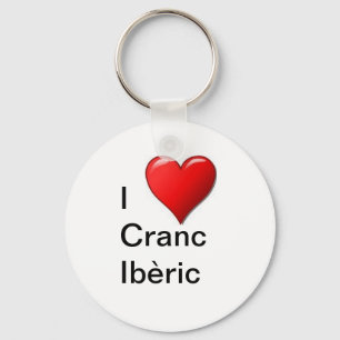 Porte-clés I love Cranc Ibèric