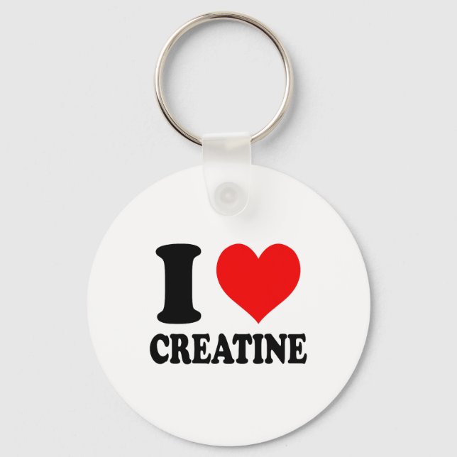 Porte-clés I Love Creatine  (Recto)