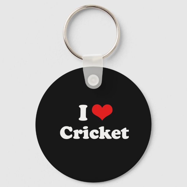 Porte-clés I Love Cricket Tshirt (Recto)