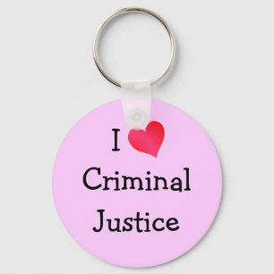 Porte-clés I Love Criminal Justice