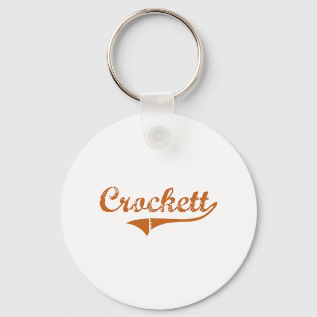 Porte-clés I Love Crockett Texas (Recto)