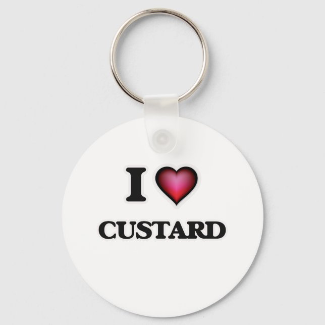 Porte-clés I love Custard (Recto)