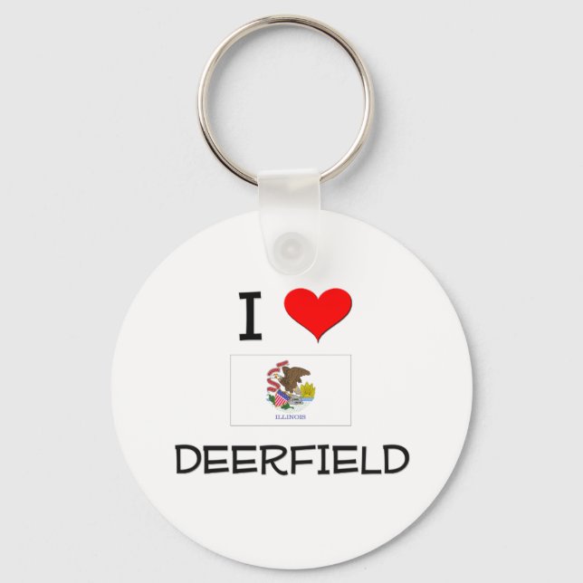 Porte-clés I Love DEERFIELD Illinois (Recto)