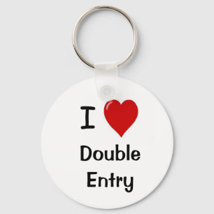 Porte-clés I Love Double Entry Accounting Accountant Keychain