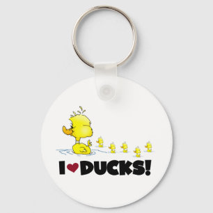 Porte-clés I Love Ducks Tshirts et cadeaux