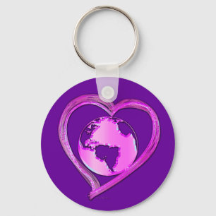 Porte-clés I LOVE EARTH (Pink) Series