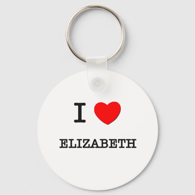 Porte-clés I Love Elizabeth (Recto)