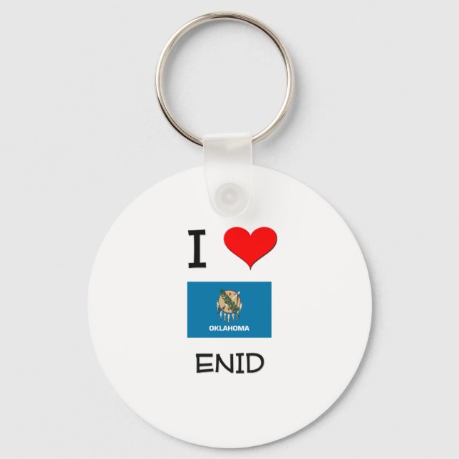 Porte-clés I Love Enid Oklahoma (Recto)