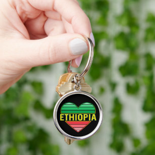 Porte-clés I Love Ethiopia, Ethiopian Heart