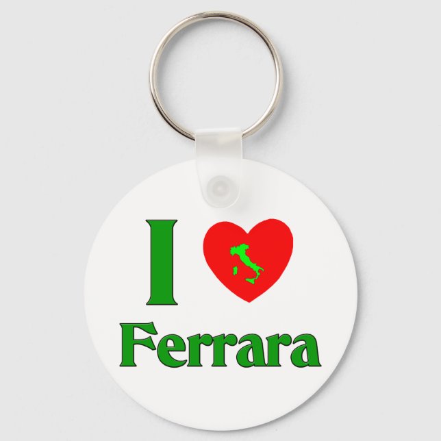 Porte-clés I Love Ferrara Italie (Recto)