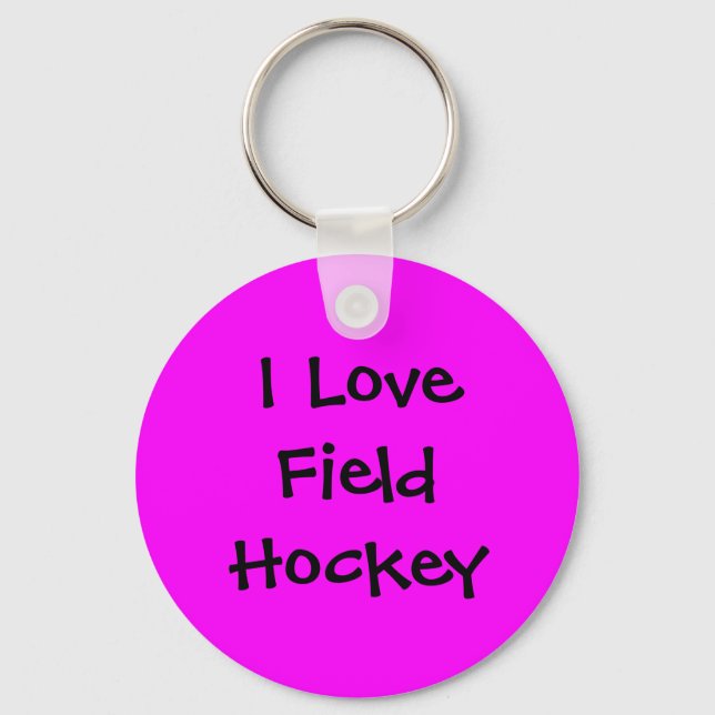 Porte-clés I Love Field Hockey Porte - clé (Recto)