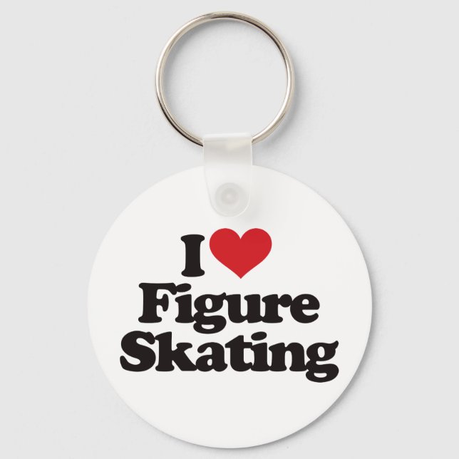 Porte-clés I Love Figure Skating (Recto)