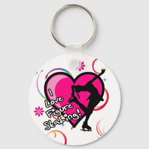 Porte-clés I Love Figure Skating Key Chains
