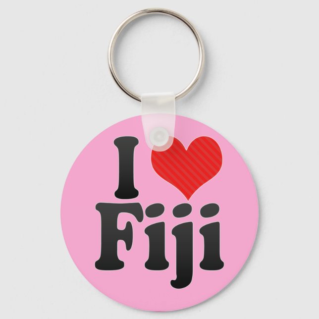 Porte-clés I Love Fiji (Recto)