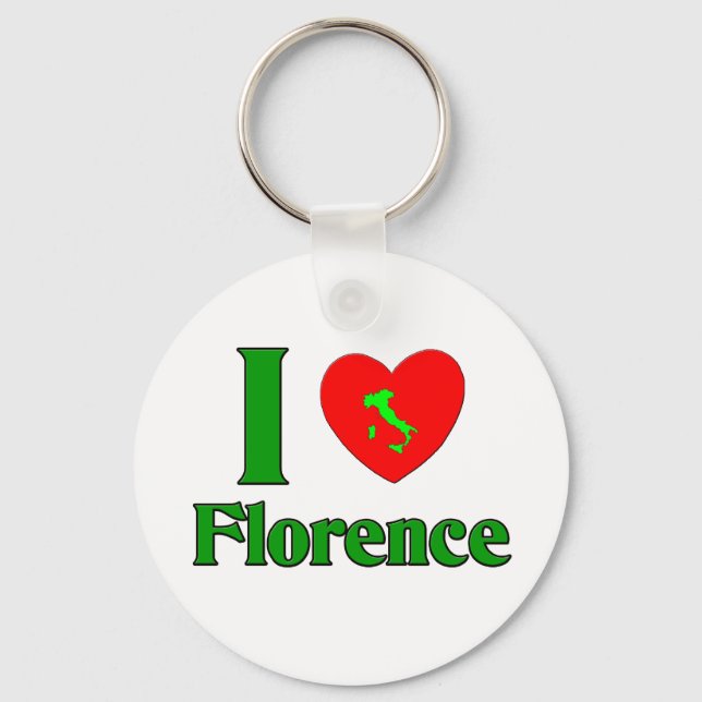 Porte-clés I Love Florence Italie (Recto)