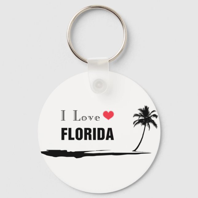 Porte-clés I Love Florida (Recto)