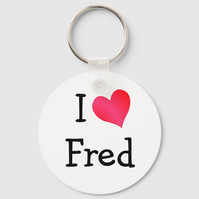 Porte-clés I Love Fred (Recto)