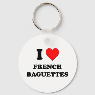 Porte-clés I Love French Baguettes ( Nourriture )