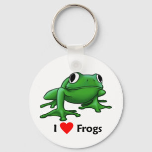 Porte-clés I love Frogs